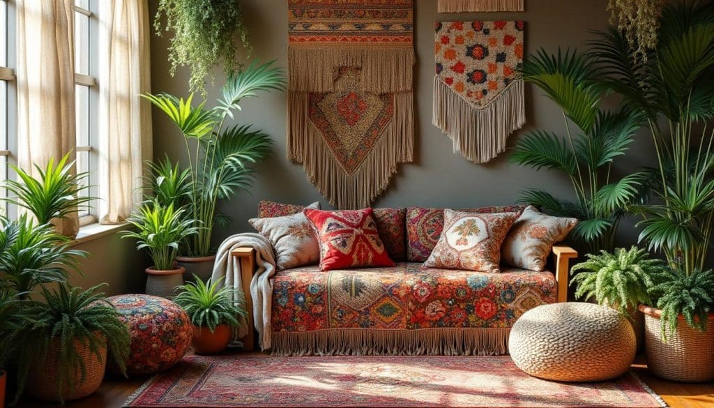 découvrez comment sublimer votre intérieur avec la décoration bohème : adoptez des textiles chaleureux, des motifs ethniques et des plantes vertes pour une ambiance naturelle et authentique.