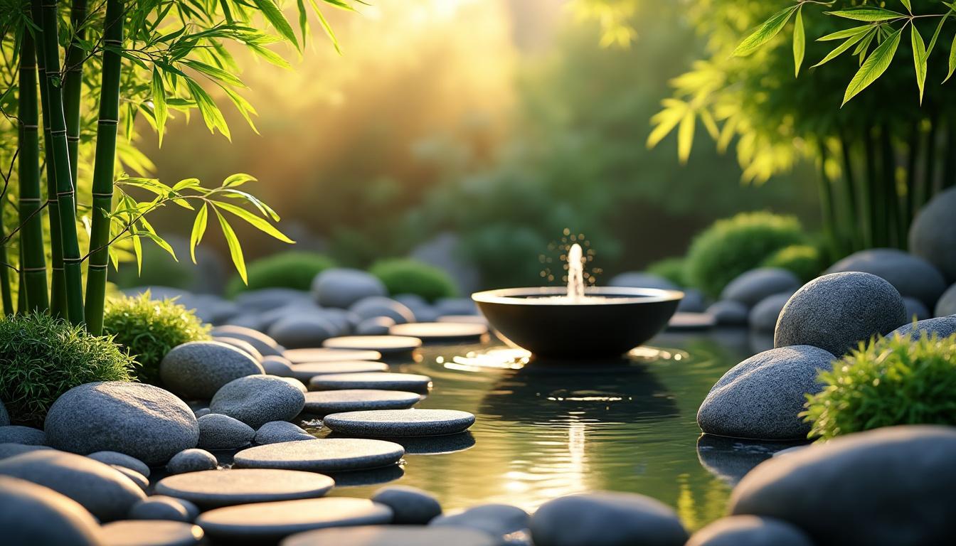 créez un espace extérieur zen et apaisant avec des galets, du bambou et des fontaines. inspirez-vous de nos idées pour une décoration naturelle et harmonieuse, parfaite pour se détendre au jardin ou sur la terrasse.