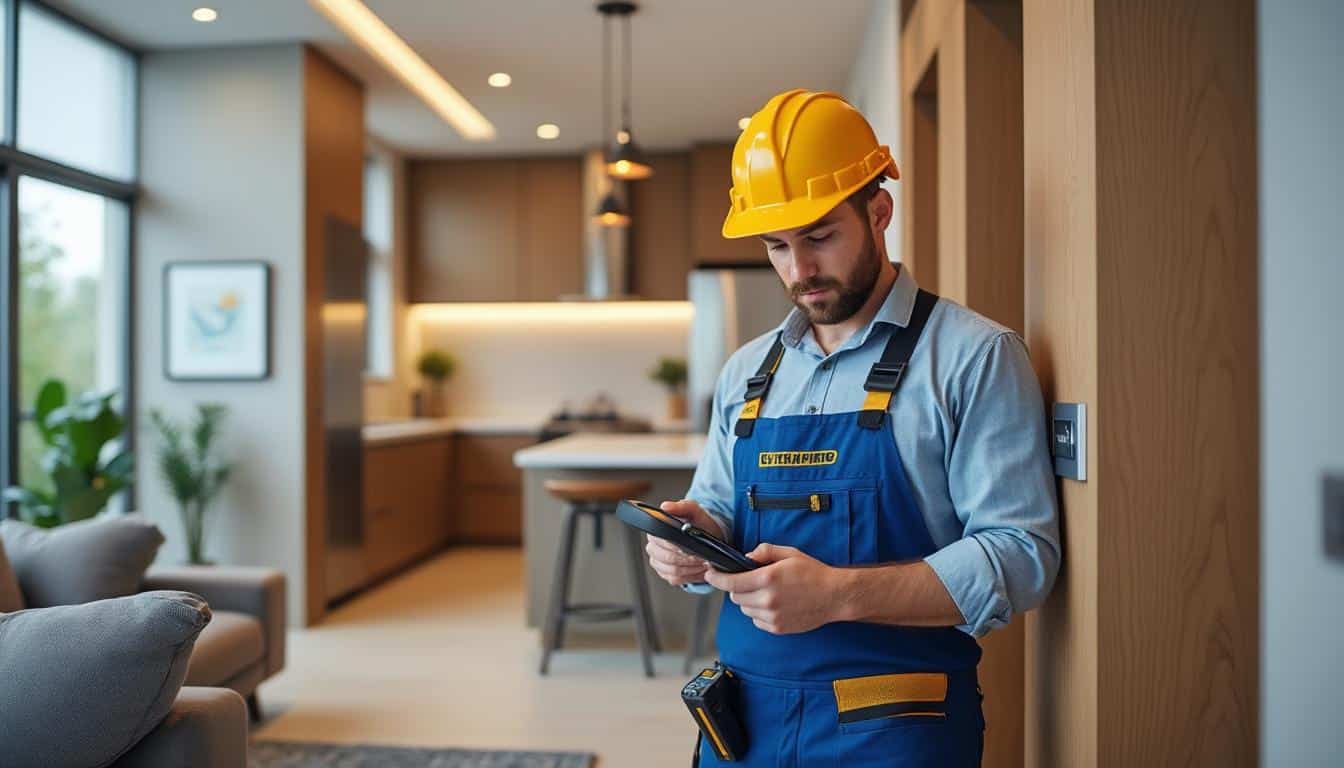 assurez-vous que l'électricité de votre logement respecte les normes en suivant notre checklist travaux pièce par pièce. sécurité et conformité garanties.