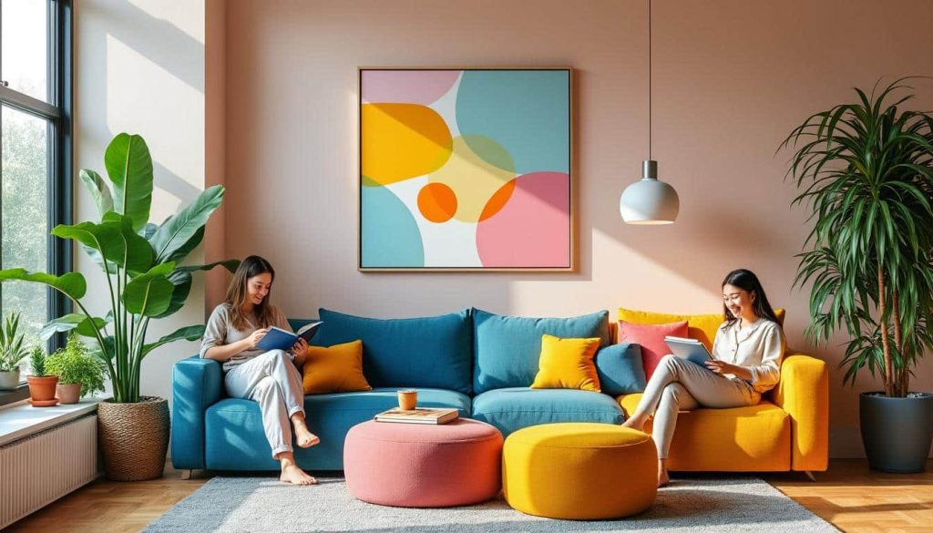 découvrez comment une décoration d'intérieur colorée peut améliorer l'humeur et le bien-être des résidents en apportant dynamisme et convivialité à votre espace de vie.