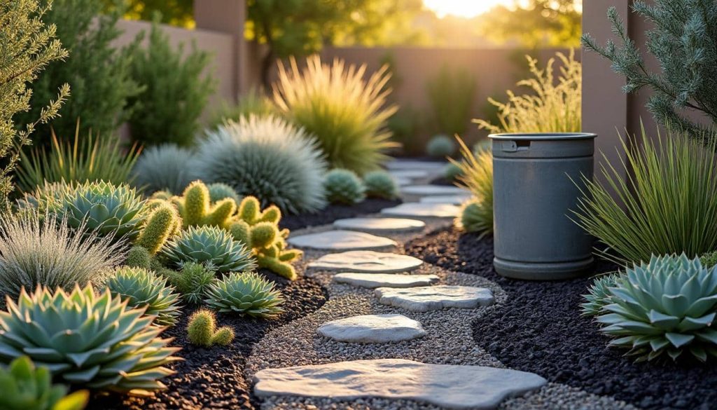 découvrez comment le jardin sec permet de réduire significativement la consommation d'eau potable tout en créant un espace extérieur esthétique et durable.