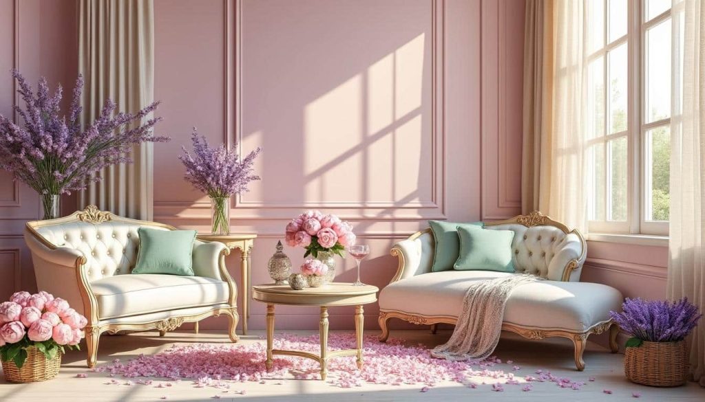 découvrez comment la décoration d'intérieur romantique allie teintes pastel douces et motifs floraux pour créer une ambiance chaleureuse et élégante.
