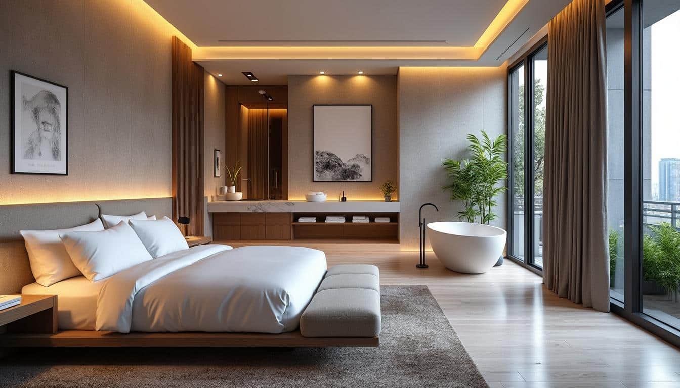 découvrez comment aménager des suites parentales avec salles d'eau privées pour un intérieur à la fois élégant et fonctionnel, alliant confort et intimité.