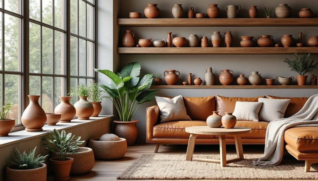 découvrez l'art de la décoration d'intérieur artisanale avec des poteries faites à la main, alliant authenticité et élégance pour sublimer votre espace.