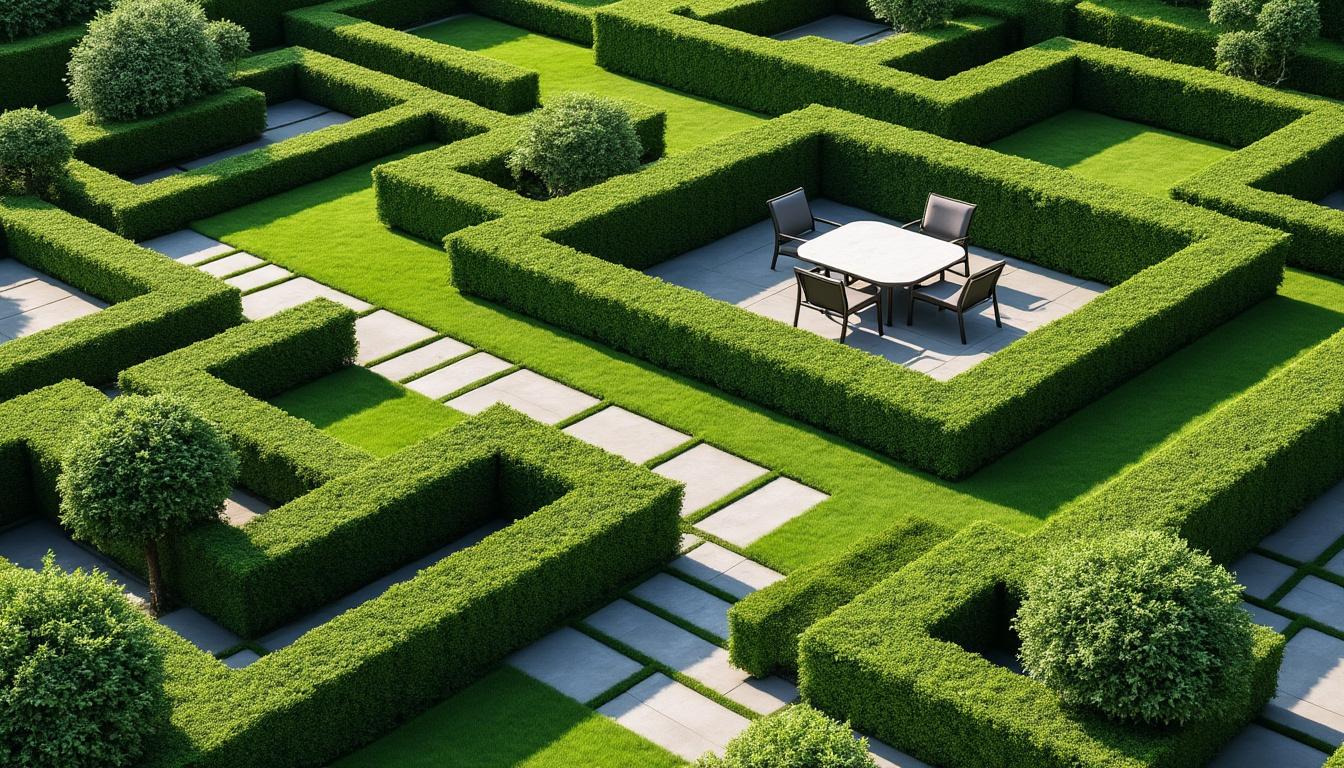 découvrez comment une décoration extérieure ordonnée peut être obtenue grâce à des haies taillées au cordeau, apportant élégance et structure à votre jardin.