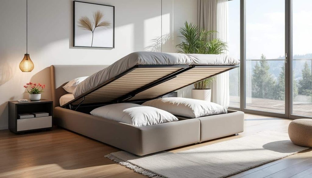 découvrez comment optimiser votre aménagement intérieur en utilisant des lits coffres pratiques pour ranger facilement vos couettes et gagner de l'espace.