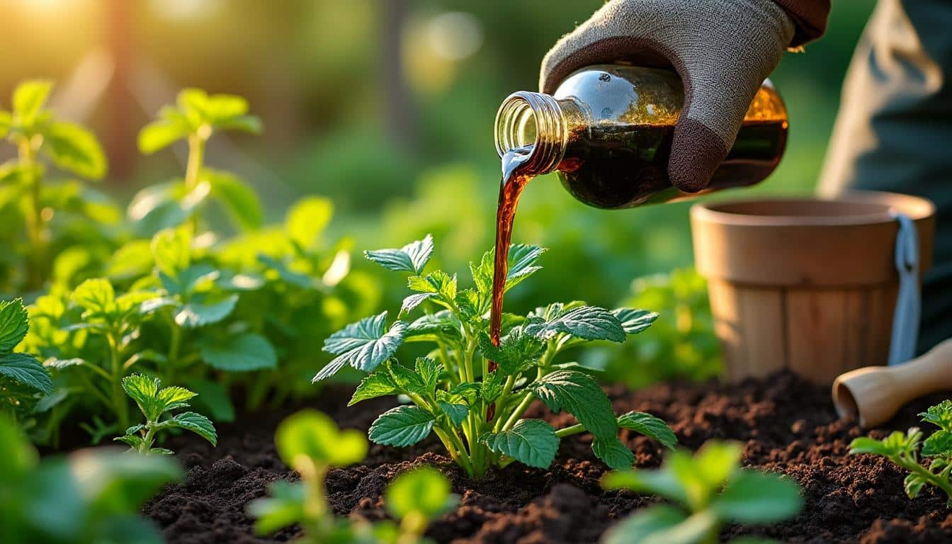 découvrez comment le jardin nourricier utilise le purin d'ortie, un engrais naturel et écologique, pour enrichir la terre et favoriser une croissance saine des plantes.