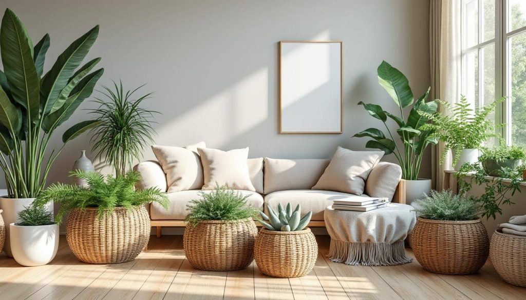 découvrez comment la décoration d'intérieur naturelle utilise des paniers en osier tressé pour apporter charme, authenticité et chaleur à votre espace de vie.