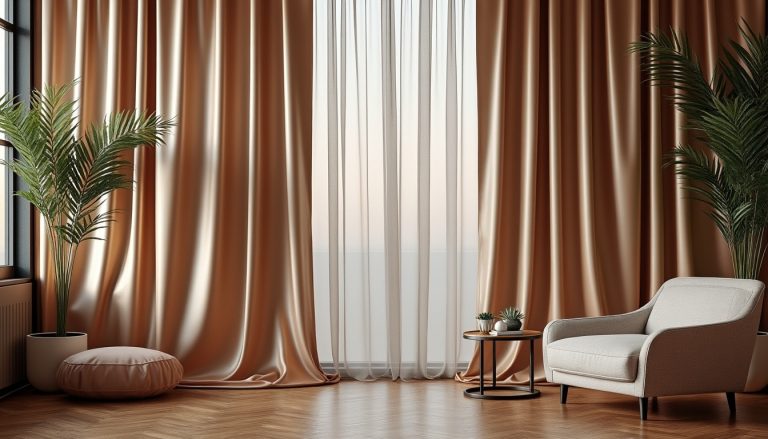 découvrez comment la décoration d'intérieur soyeuse sublime votre espace grâce à des rideaux en satin brillant, apportant élégance et éclat à votre ambiance.