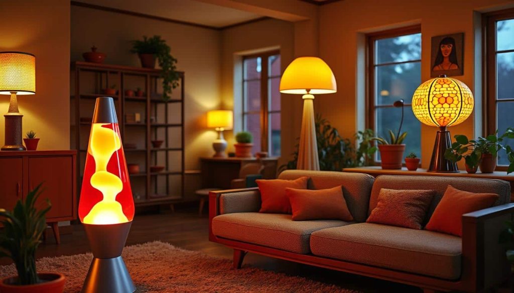 découvrez comment la décoration d'intérieur vintage intègre des lampes des années 70 pour apporter style et authenticité à votre maison.