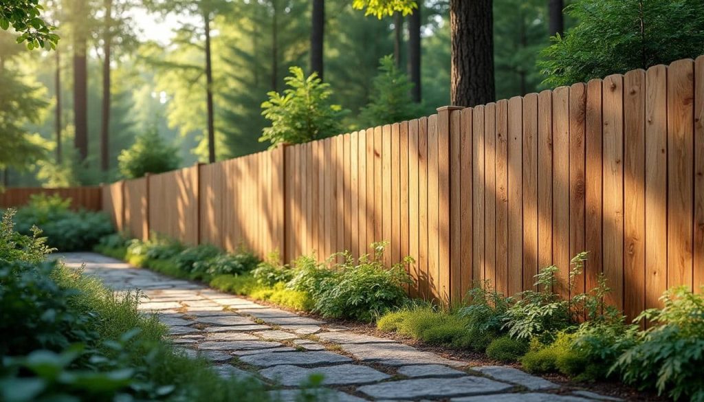 découvrez comment la décoration extérieure boisée avec des clôtures en mélèze durable allie esthétisme naturel et longévité pour sublimer votre jardin.
