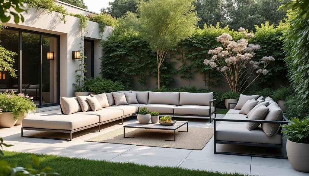 découvrez la décoration extérieure modulable avec des canapés de jardin par sections, alliant confort, style et flexibilité pour personnaliser votre espace en plein air.