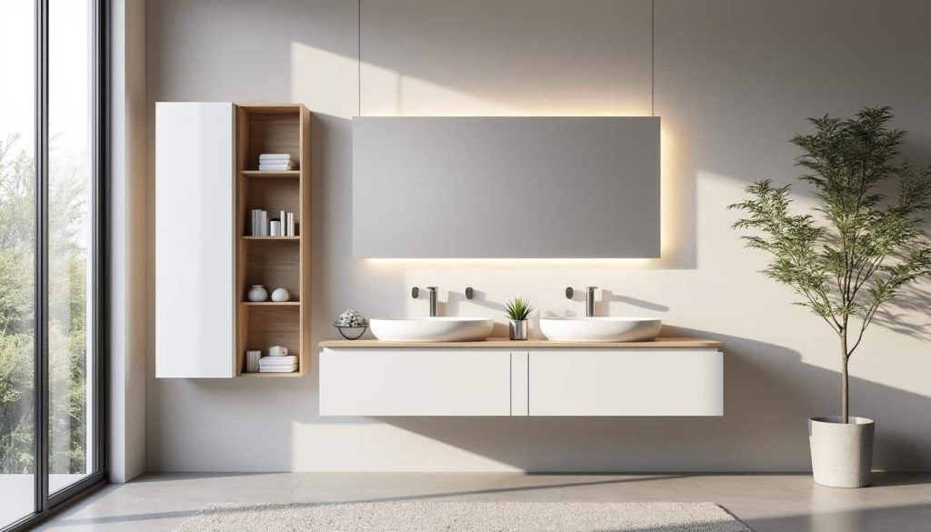 découvrez comment aménager votre salle de bains avec des meubles suspendus pour gagner de la place, moderniser votre intérieur et optimiser le rangement.