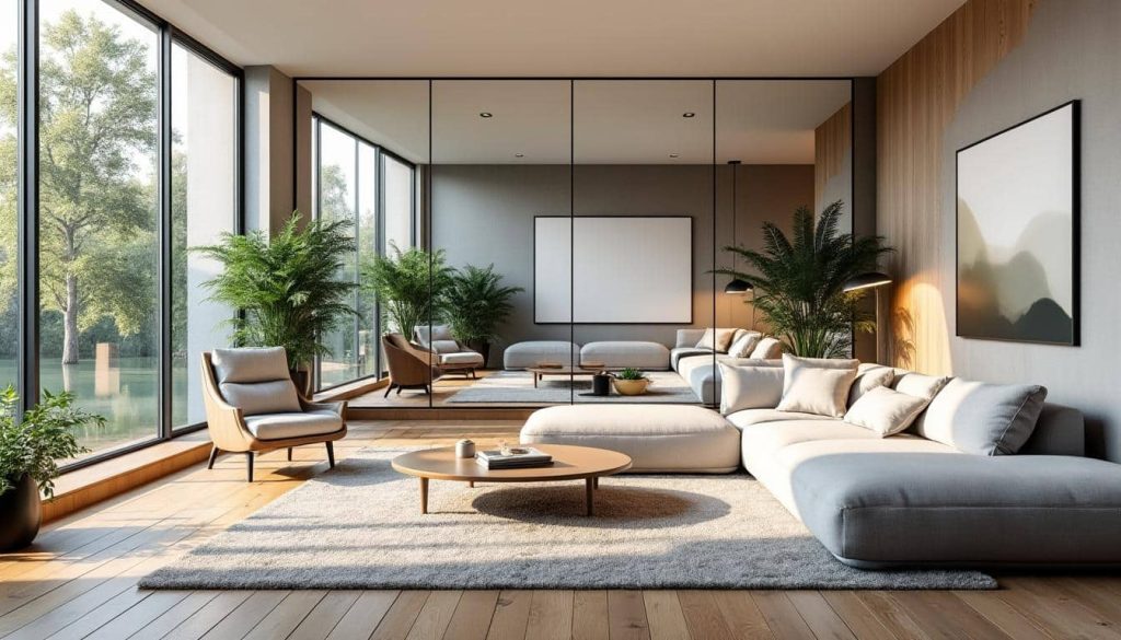 découvrez comment l'aménagement intérieur utilise des miroirs pour doubler la perspective et agrandir visuellement vos espaces, apportant luminosité et profondeur à votre décoration.