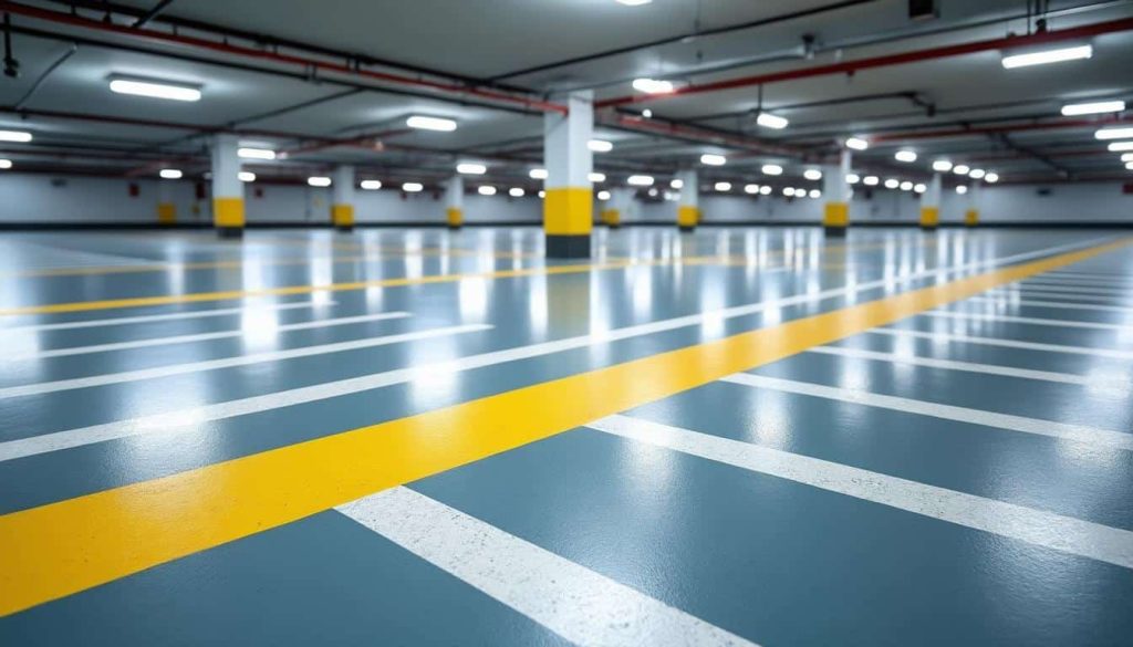 découvrez comment les travaux de peinture de sol permettent de délimiter efficacement les zones de garage pour un espace organisé et sécurisé.