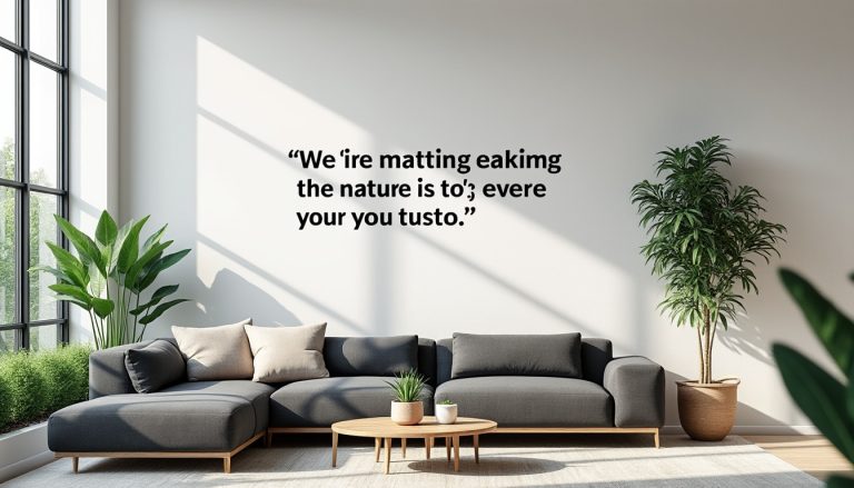 découvrez comment la décoration d'intérieur inspirante transforme vos murs blancs en véritables sources de motivation grâce à des citations élégantes et inspirantes.