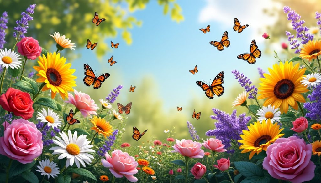 découvrez comment le jardin de fleurs attire les papillons tout au long de l'été, créant un spectacle naturel et coloré à admirer.
