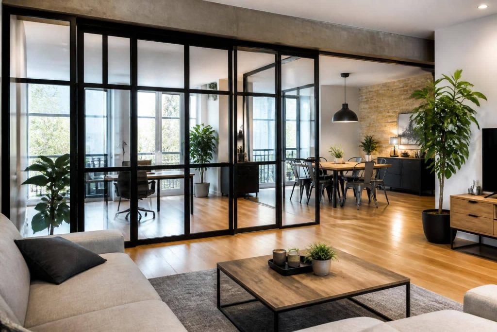 découvrez comment créer une liaison directe entre la verrière d'atelier et la séparation des espaces pour un aménagement intérieur optimisé, alliant style et luminosité sans compromis.