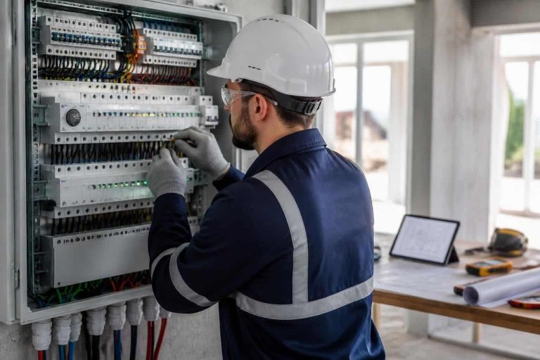 assurez une planification optimale de vos travaux grâce à une liaison directe entre le tableau électrique pré-équipé et la sécurisation globale de votre installation électrique.