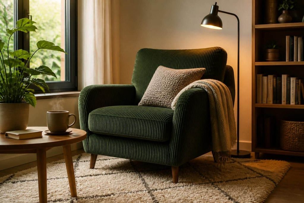découvrez comment un fauteuil en velours côtelé peut transformer le confort et l'ambiance de votre espace de lecture, en apportant élégance et douceur à vos projets de décoration intérieure.