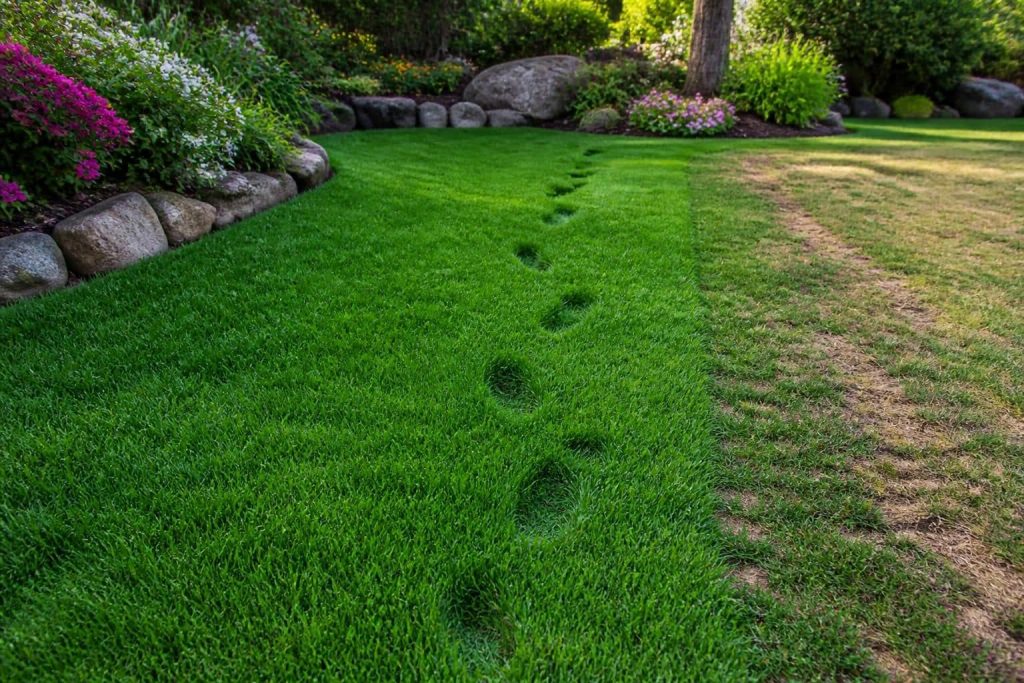 découvrez comment le gazon rustique améliore la résistance de votre pelouse au piétinement intensif, pour un jardin durable et optimisé.