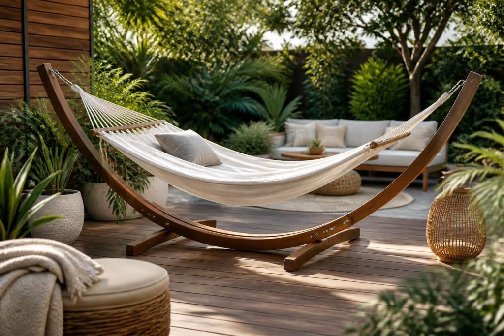 découvrez comment le choix du hamac sur pied influence l'aménagement d'une zone de sieste et optimise la décoration extérieure pour un espace détente harmonieux et tendance.