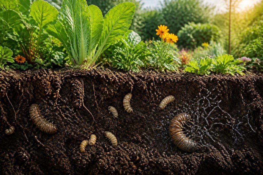 découvrez comment les nématodes jouent un rôle crucial dans l'éradication naturelle des larves du sol et optimisez l'aménagement de votre jardin de manière écologique.