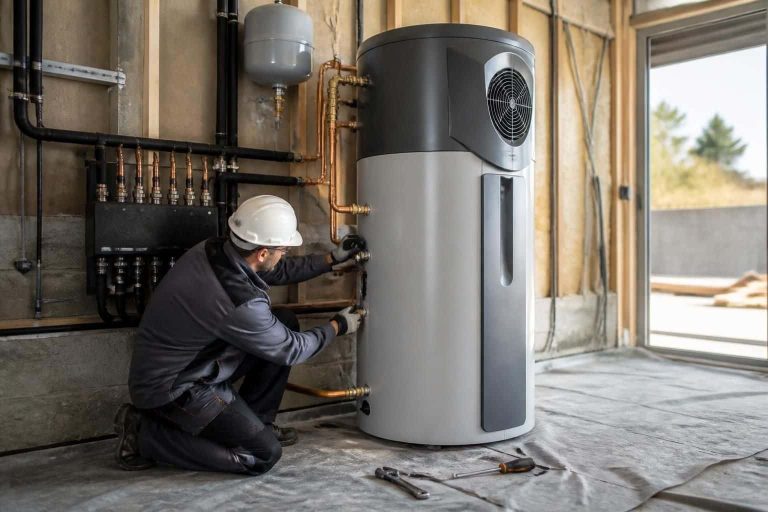 découvrez comment optimiser la production d'eau chaude grâce à une liaison directe entre le chauffe-eau thermodynamique et des solutions économiques, spécialement conçue pour le secteur des travaux.