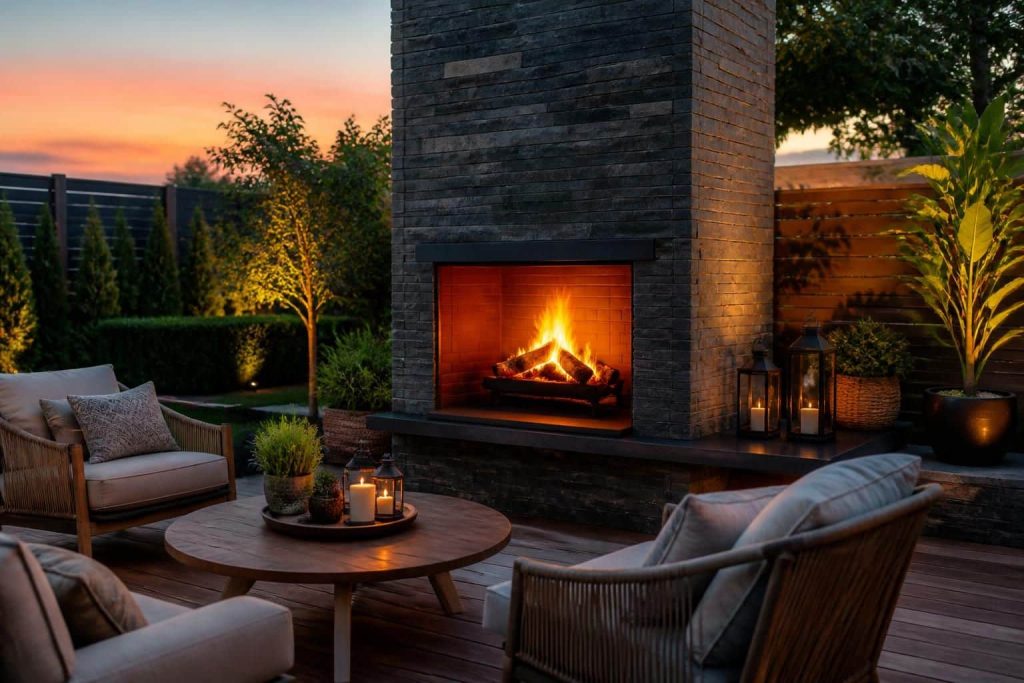 découvrez comment une cheminée d'extérieur peut optimiser la prolongation de votre saison en plein air, enrichissant ainsi votre aménagement et décoration extérieure pour des moments chaleureux et conviviaux.