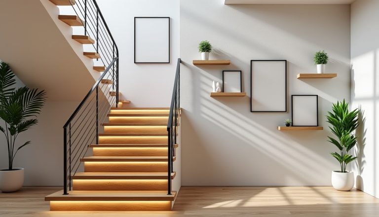 découvrez nos idées déco originales pour sublimer votre mur de montée d'escalier et transformer cet espace souvent négligé en un véritable atout design.