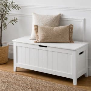 Banc coffre blanc