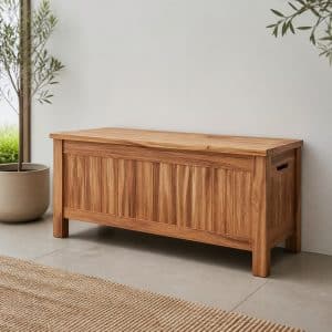 Banc coffre en bois