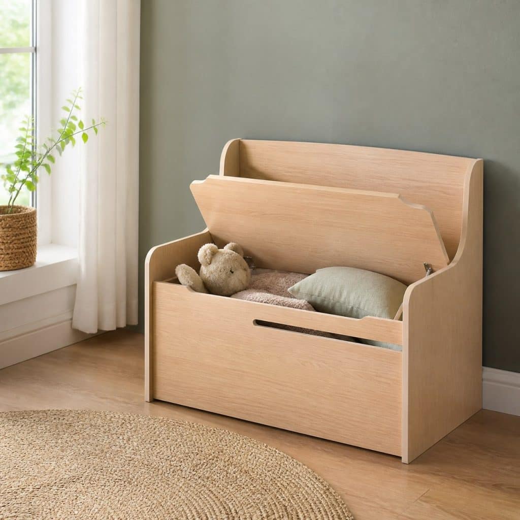 Banc coffre pour enfant pr&eacute;sent&eacute; seul