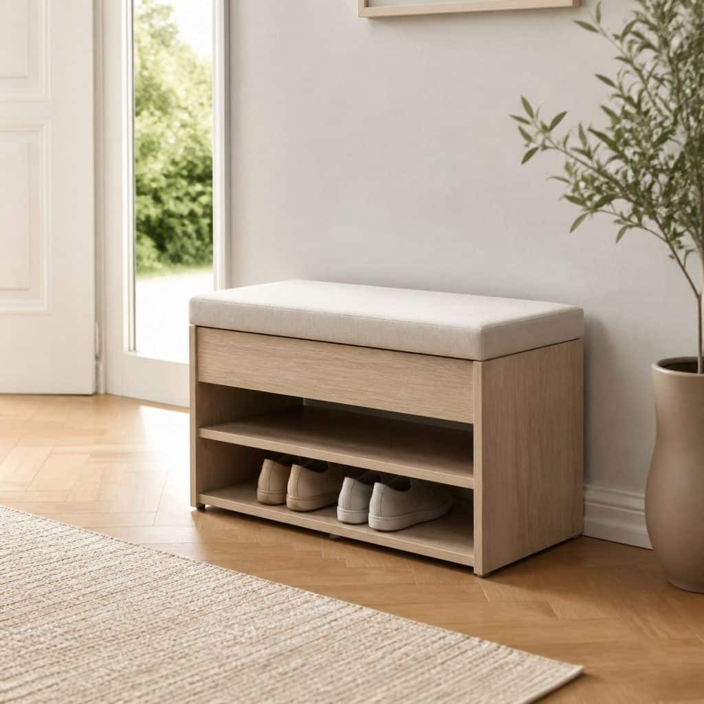 Banc d'entr&eacute;e compact pr&eacute;sent&eacute; seul