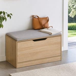 Banc de rangement pour entr&eacute;e compacte