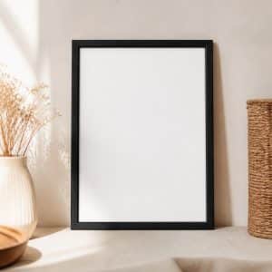 Cadre photo 25 x 35 cm noir bois