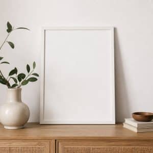 Cadre photo 30 x 40 cm blanc