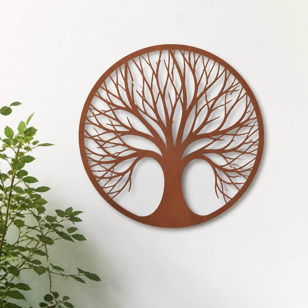 Décoration murale pour extérieur présentée seule