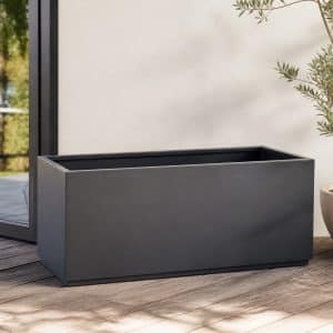 Jardini&egrave;re rectangulaire grande en acier