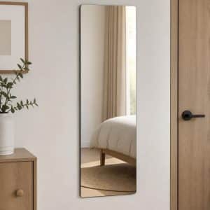 Miroir adh&eacute;sif pour porte de placard