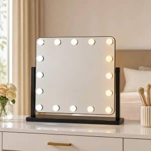 Miroir de maquillage lumineux professionnel multi-tons