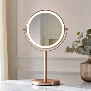 Miroir de maquillage sur pied style coiffeuse