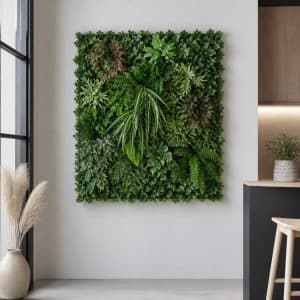 Panneau mur v&eacute;g&eacute;tal feuillage vari&eacute;