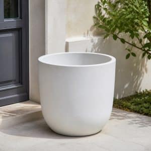 Pot d'ext&eacute;rieur blanc