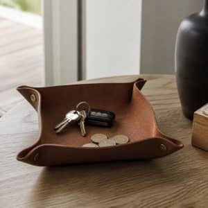 Vide-poche en cuir