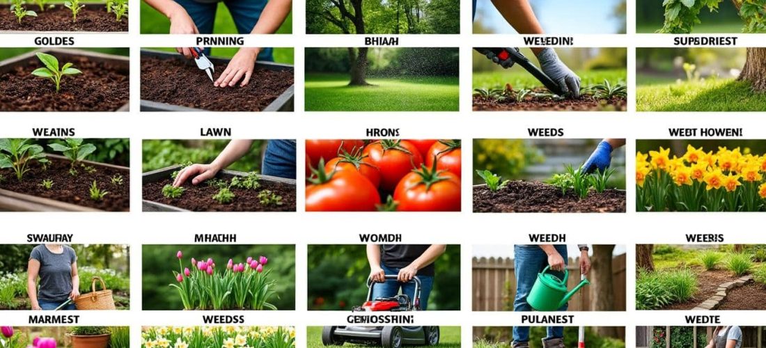 découvrez notre calendrier des travaux de jardin mois par mois pour planifier efficacement vos plantations, entretiens et récoltes tout au long de l'année.