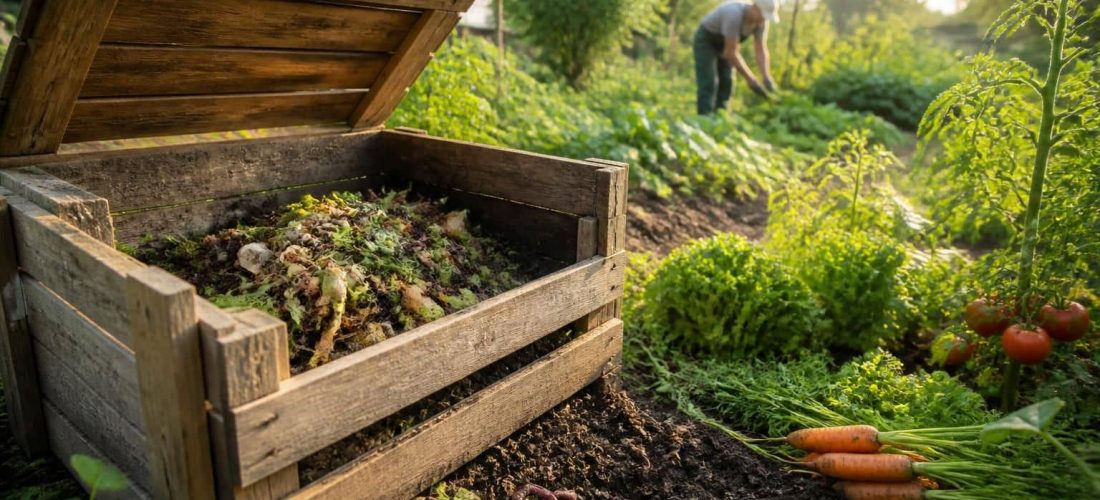 découvrez comment un composteur en bois améliore la fertilisation naturelle de votre potager, en valorisant les déchets verts pour un jardin sain et productif.