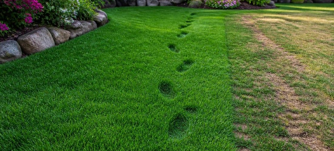 découvrez comment le gazon rustique améliore la résistance de votre pelouse au piétinement intensif, pour un jardin durable et optimisé.