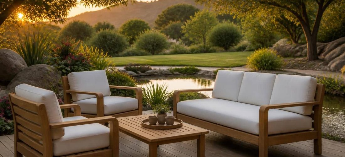 découvrez comment un salon de jardin en teck favorise une intégration harmonieuse et naturelle dans votre paysage, sublimant ainsi la décoration extérieure de votre domaine.