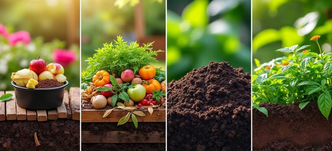 apprenez à réussir votre compost maison en 4 étapes simples pour réduire vos déchets et nourrir votre jardin naturellement.